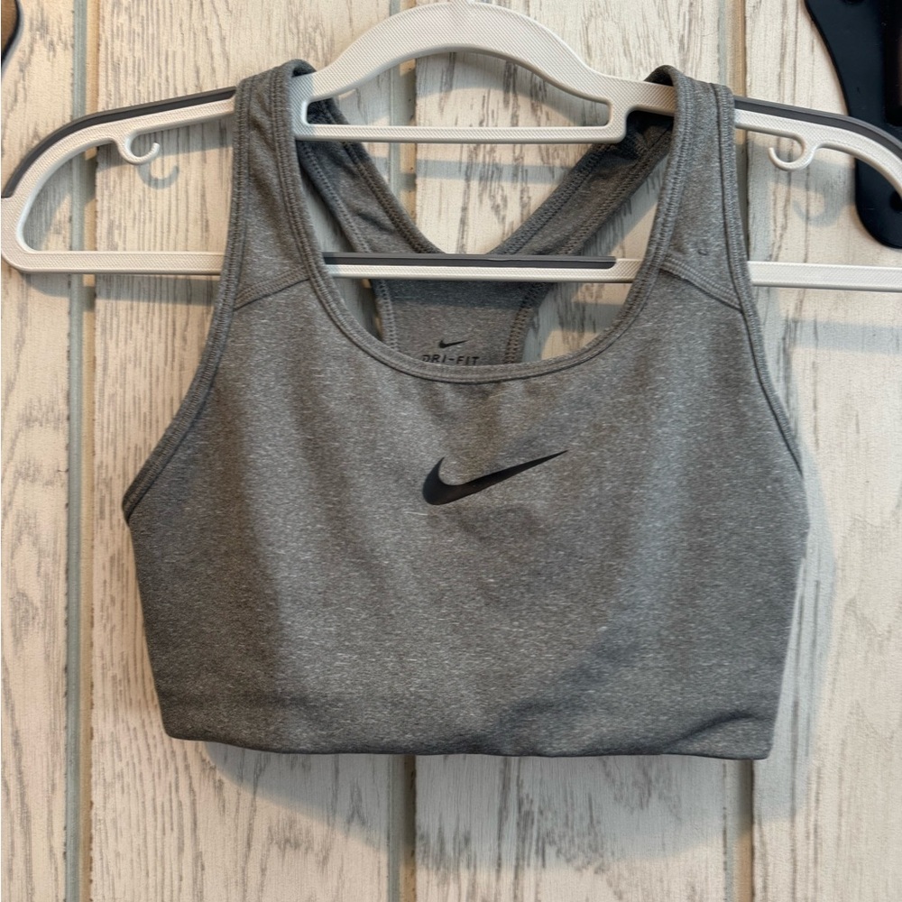 Nike Gray Racerback Sports Bra
